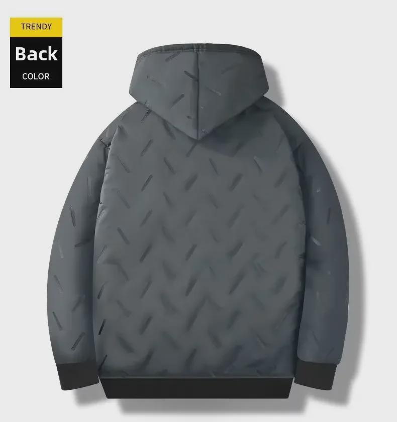 Men's Hooded Lambskin Velvet Winter Jacket