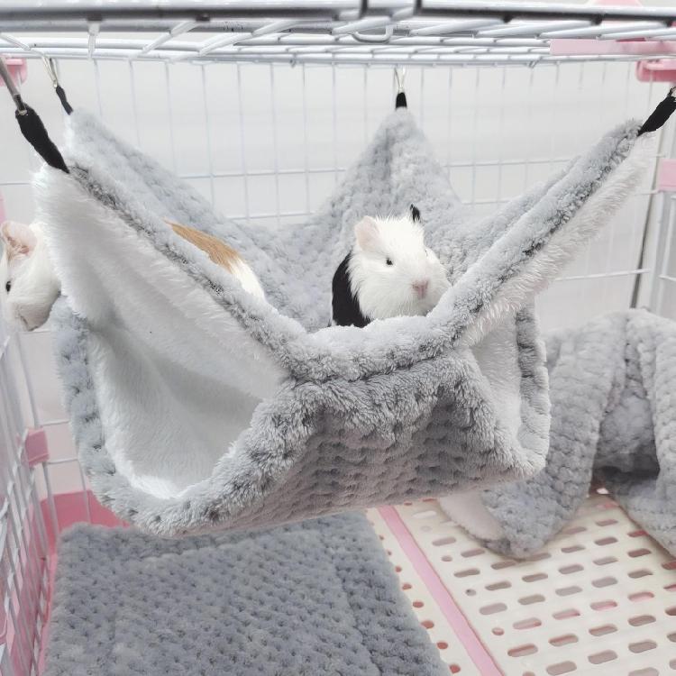 Hamster Hammock Cave Shed Small Pet Warm Hut Cage Tunnel for Guinea Pigs