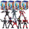 Non-Toxic 1/9Pcs Blokees Blind Box Episode 2 Accelerating The World Kamen Rider Masked Rider 555 Kaixa Delta Model Assembled Toys