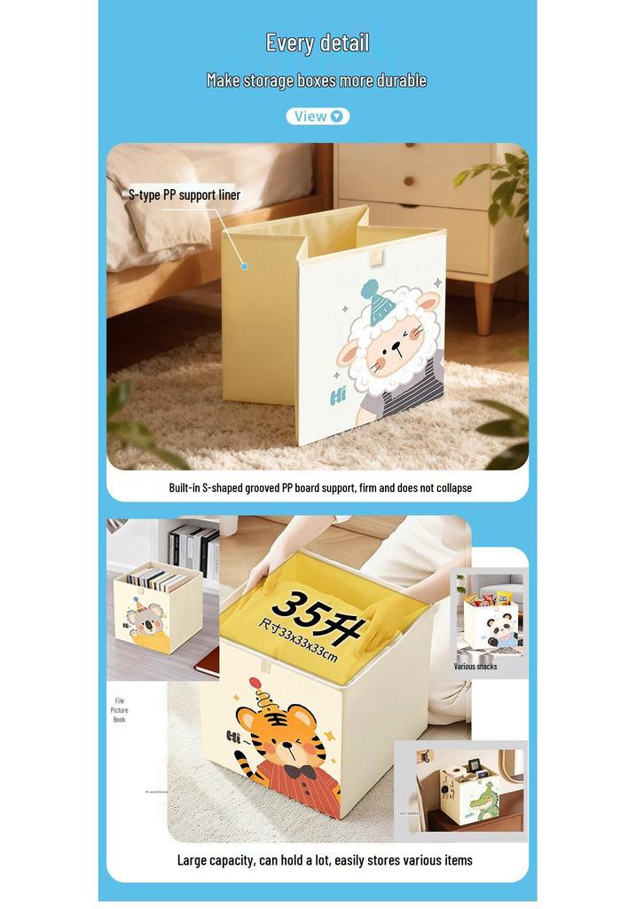 Large Foldable & Washable Drawer-Type Storage Box for Clothes and Toys - Customized and Thickened for Home Use