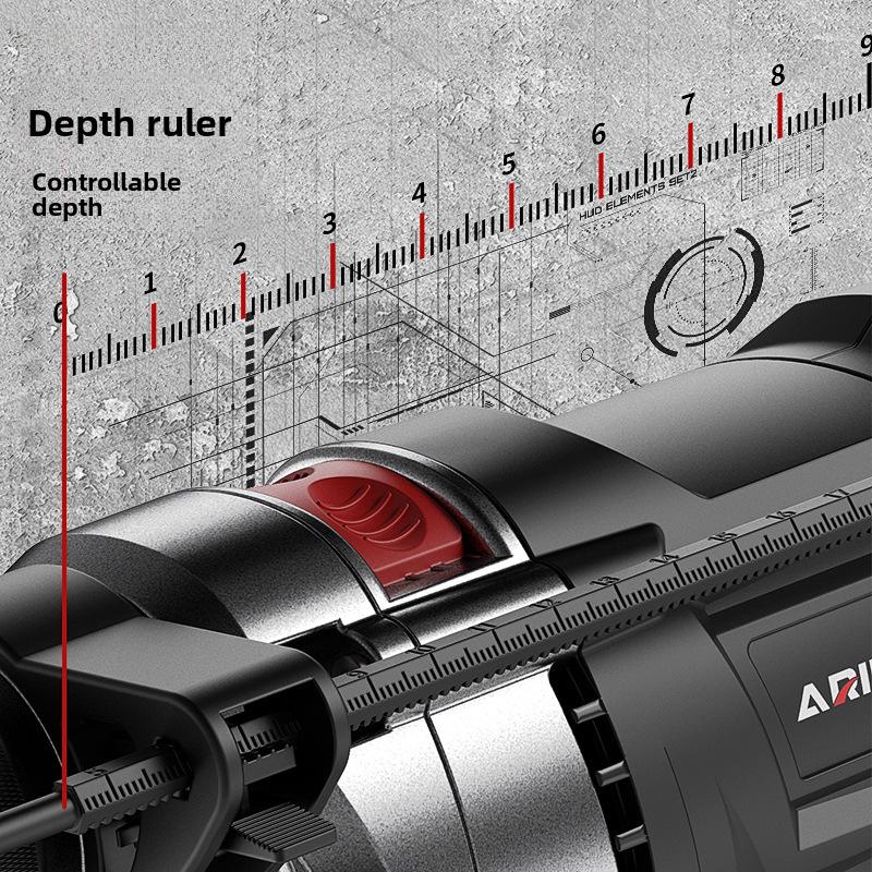 High-Power Dual-Function Electric Drill & Hammer for Household Use