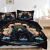 3pcs Bear Mandala Art Duvet Cover Set, Soft Comfortable Duvet Cover,Guest Room (1*Duvet Cover + 2*Pillowcase, Without Core) Yy251104144