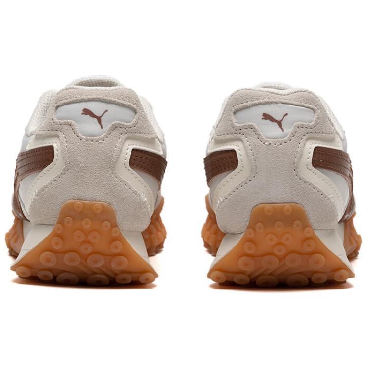 New PUMA Blktop Rider Low Top Casual Shoes Unisex White Brown Gray 393151-08