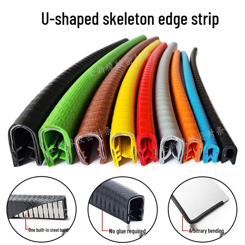 U-Shaped Rubber Edge Banding for Glass and Steel Tiles