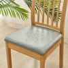 Chair Seat Covers PU Leather Square Chair Cushion Cover Waterproof Kitchen Removable Dining Room Upholstered Seat Slipcovers