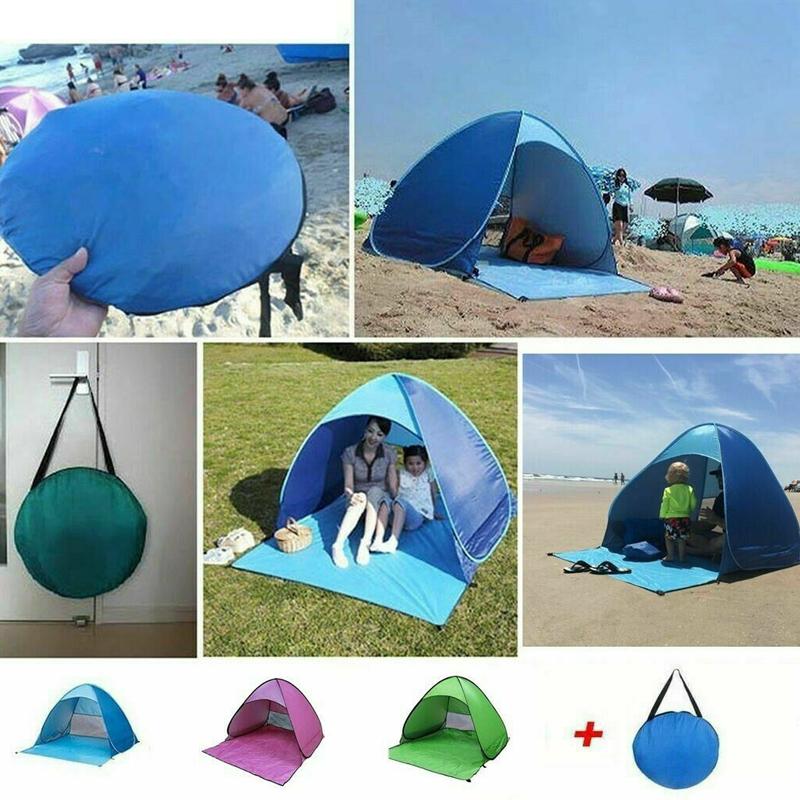 Automatische Pop-Up-Zelte, Sonnenschutz, Strandzelt, UV-Sonnenschutz, leichte Strand-Sonnenschutz-Strandzelte für Outdoor-Wanderreisen