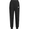 Knitted Sports Pants With Logo Stripes And Elastic Cuffs Kids Bottoms Black JN1744