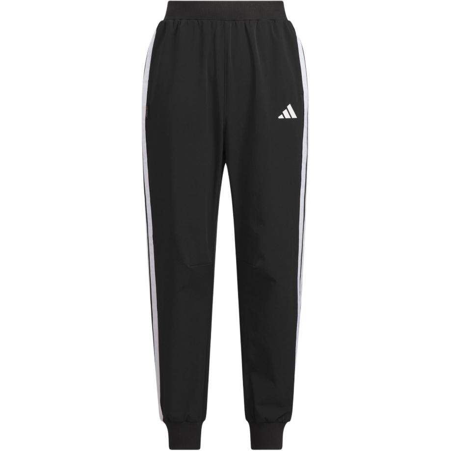Adidas Вязаные спортивные брюки с полосками с логотипом и эластичными манжетами Детские брюки Черный JN1744 A176