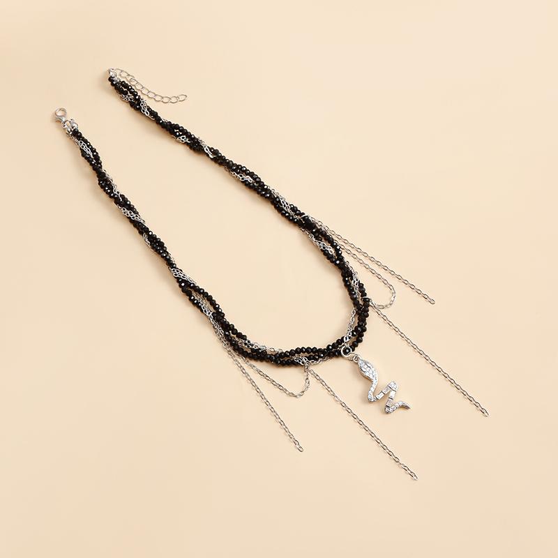 Cross Pendant Necklace For Women Light Luxury Tassels Clavicle Chain Cool Choker Exquisite Fashion Necklace Jewelry Gifts