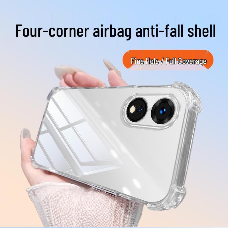 OPPO A58 Transparent Anti-Drop TPU Airbag Phone Case OPPO A58 прозрачный