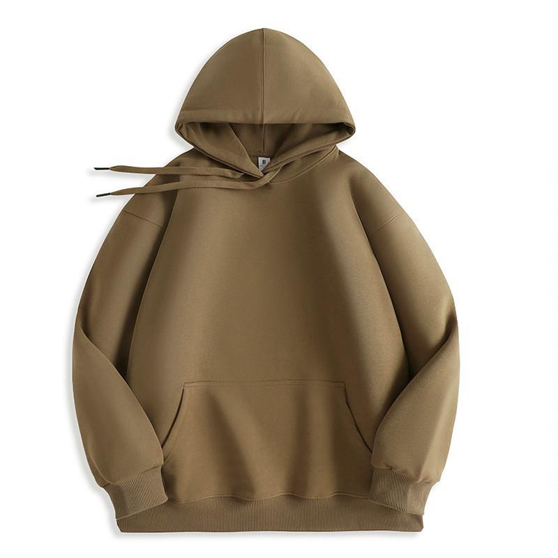 Sudadera de Color Sólido Oversize Para Hombres Mujeres Casual Primavera Otoño