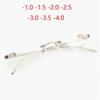 Acrylic Lens Rimless Finished Myopia Glasses Women Men  Ultra Thin Soft Frame Nearsighted Eyeglasses Unisex -1.0 To -4.0
