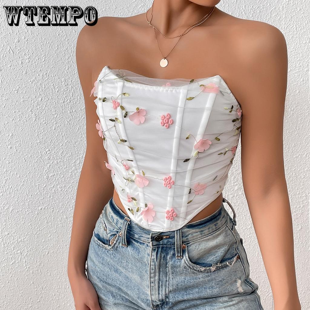 Europa und Amerika Street Fashion Blumenstickerei Fischgräten-Mesh-Garn Haben Bargeld Weniger Als Das In Den Konten Registriert Ist Äußere Riemen