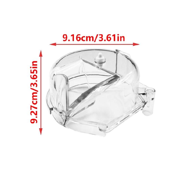 Set of 2 Coffee Machine Replacement Part Coffee Powder Seal Lid Easy Installation Clear Grinder Cover for Grindering Use