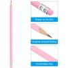 PATIKIL Round Pencils, 24 Pack HB Graphite Pencils with Eraser Wood Pencils Cute Pencil for Classroom Teacher Office Supplies, Pink