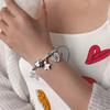 Retro Pentagram Heart Bracelet - Hip Hop Style Wristband for Women