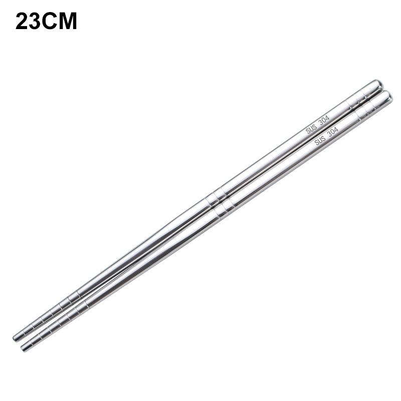 Chopsticks Non-slip Stylish Healthy Light Weight Chinese Stainless Steel Reusable Metal Chopstick For Sushi Food Tableware
