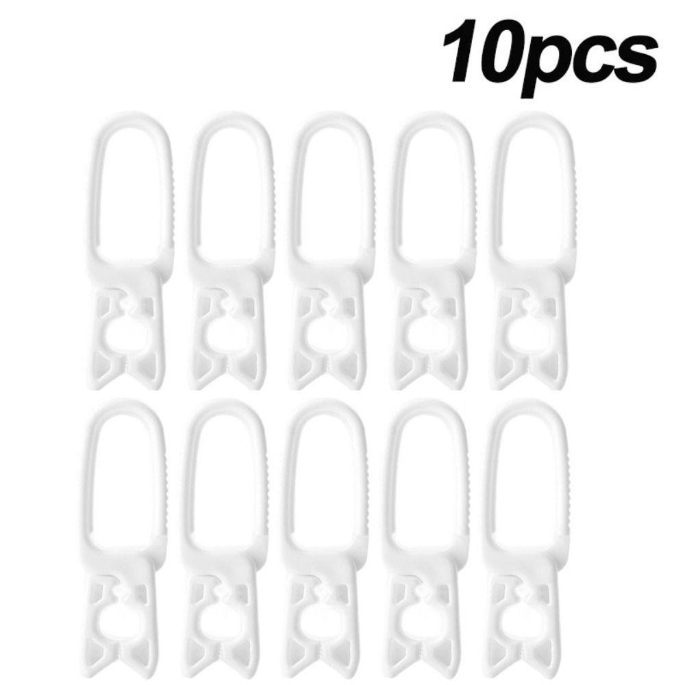 

10 Pcs White/Grey Clothing Clip Plastic Laundry Clip Practical Clothes Pegs for Household белый