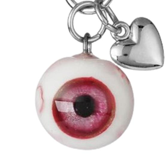 Eyeball Keychain Handmade Clay Craftsmanship Key Chain UV Resin Sealed