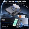 For Samsung Galaxy S25 Edge Magnetic Case Kickstand Grid Texture TPU PC Phone Back Cover