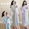 2026 Colorful Tie-Dye Vest Dress + Sun Protection Shirt for Pregnant Women, Slimming & Loose Ice-Cool Maternity Set
