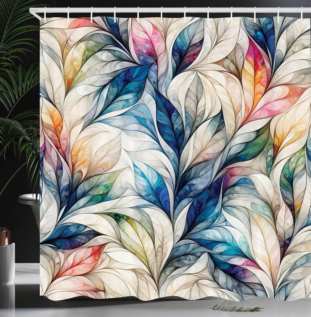 Oriental Atmosphere Warm Tone Mandala Gorgeous Life Tree Shower Curtain, Fabric Bathroom Decorative Shower Curtain With Hook