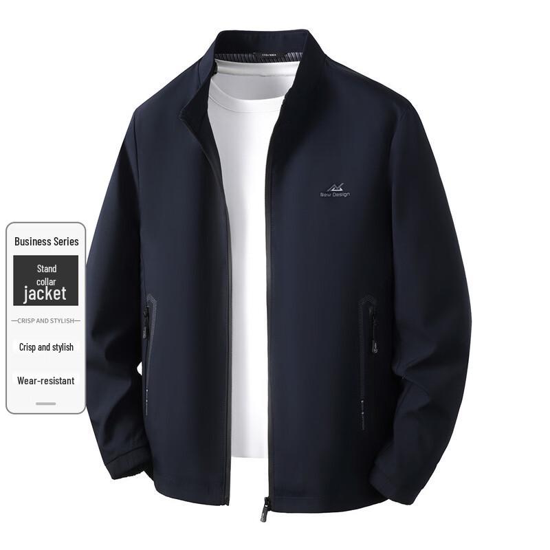 Snowflying Men s Autumn Stand-Collar Casual Jacket 2XL
