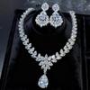 Versatile Luxury Simulated Moissanite Jewelry Set: Women's Pendant Necklace & Earrings
