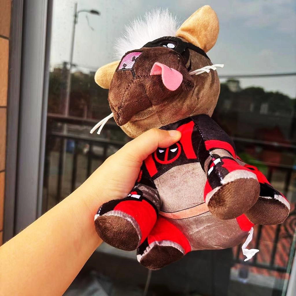 25Cm Stuffed Wolvrine Deadpool Dog Pool Plush Moive Periphery Plushie Doll Ornaments Collectiblestoys Kids Gifts