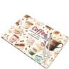 Waterproof Coffee Machine Mat Quick Dry Dish Drying Mats Placemat  Kitchen Coffee Table Counters
