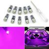 5pcs/10pcs /15pcs T10 W5W LED HD Bulbs 168 194 12V Car Interior Dome Reading Trunk License Plate Lamp Door Light White Blue Pink