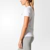 Adidas Logo Print Training Sports Crew Neck Short Sleeve T-Shirt Women Tops White BP8374