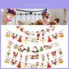 Einzigartiger Weihnachts-Zugflaggen-Schmuck Cartoon Weihnachtsmann Hängebanner Dekoration