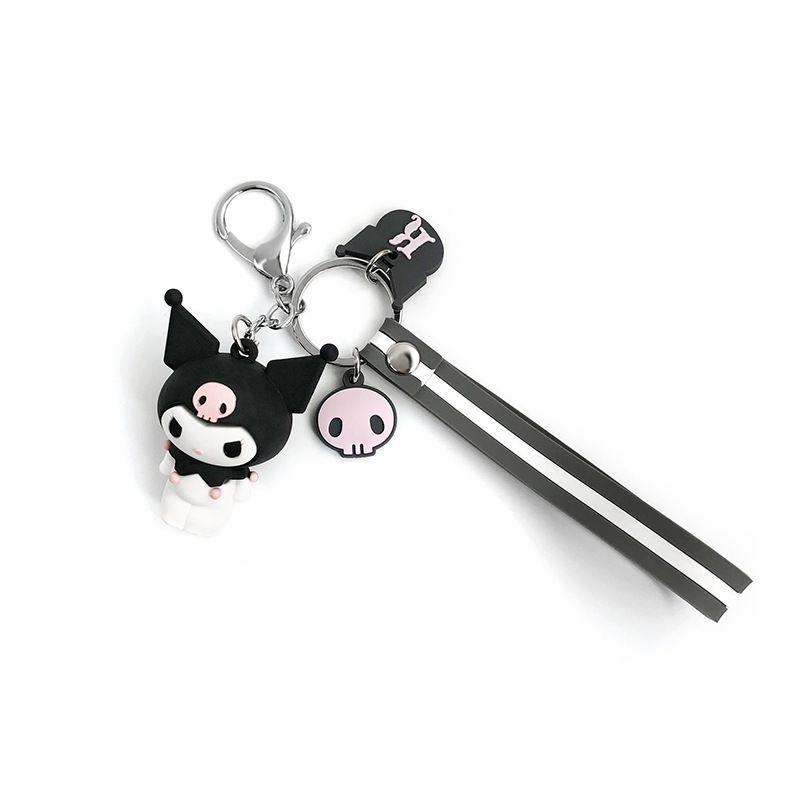 Sanrio Милый силиконовый брелок Куроми Мелоди Хелло Китти Подвеска для сумки Аксессуар Kuromi