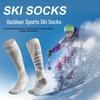 Unisex Winter Wool Ski Socks - Warm, Quick-Dry, Fleece-Lined, High-Top Compression for Outdoor Sports