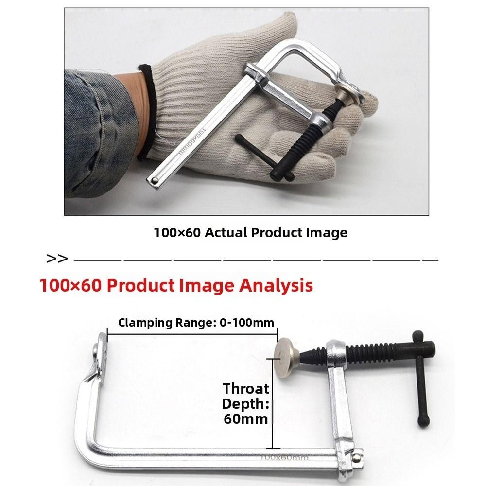 Heavy Duty Bar Clip Clamp DIY Wood Clamping Durable F Clamp for Woodworking