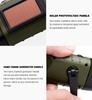 Portable Solar Hand Crank LED Flashlight, Long‑Range Emergency Tent Lamp for Outdoor Camping Hiking Travel and Other Night Activity Lighting Purposes