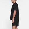 SKIMS Ribbed Crew Neck Loose Casual Short Sleeve T-Shirt Men tops Obsidian Black TP-TSH-5322M-OBS