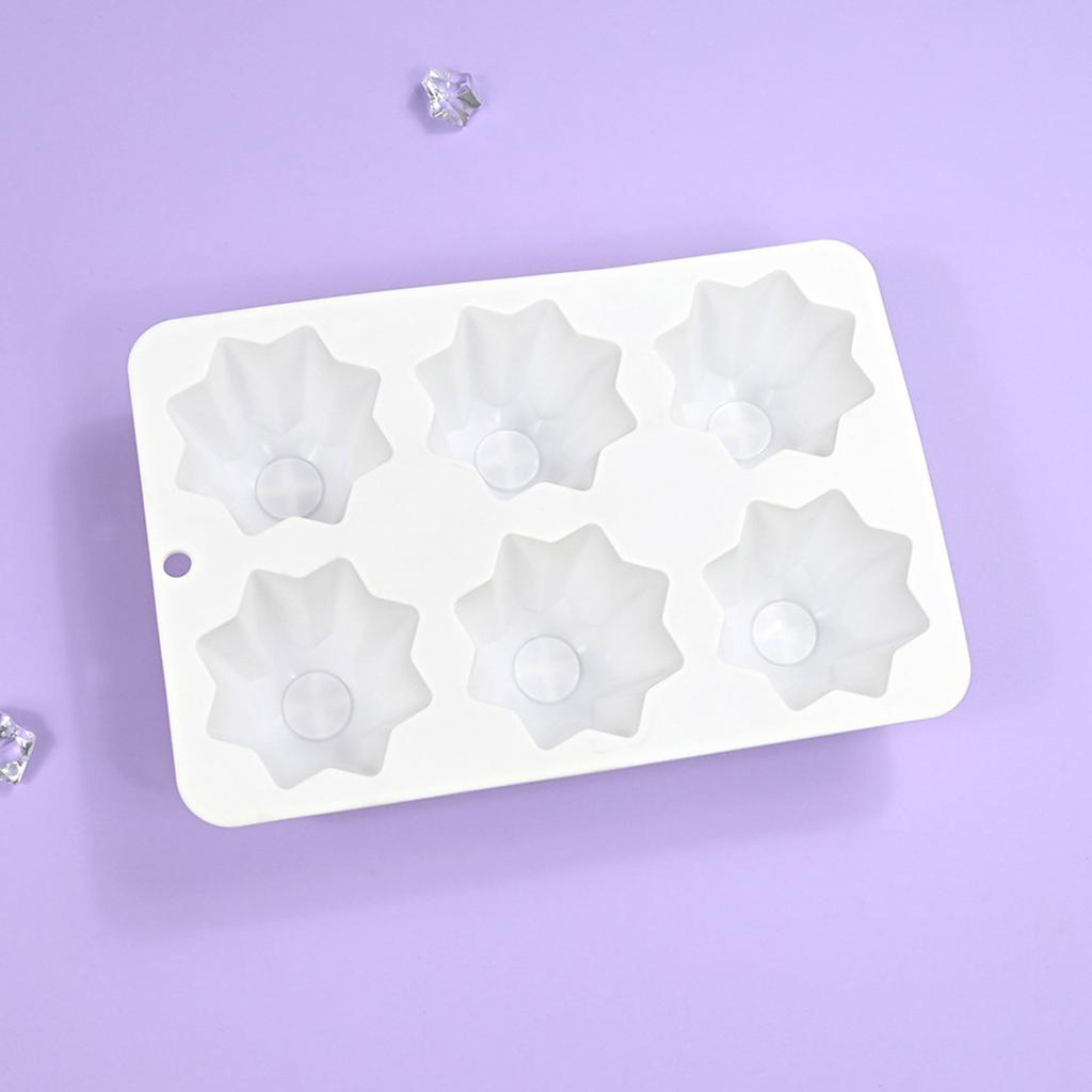 6 Cavities Multifuntional Baking Moulds Octagonal Shape Dessert Molds Cake Moulds Perfect for Hand-Making Dessert
