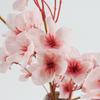 Artificial Peach Blossom Branches Decor No Withering Fake Flowers Silk Spring Faux Flowers Peach Bouquet for Home Living Room Bedroom