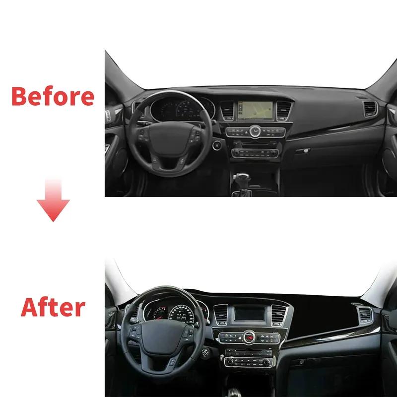 For Kia Cadenza K7 2010 2011 2012-2016 High Quality Dashboard Cover Dashmat Sunshade Anti‑UV Protector Dash Mat Pad Accessories