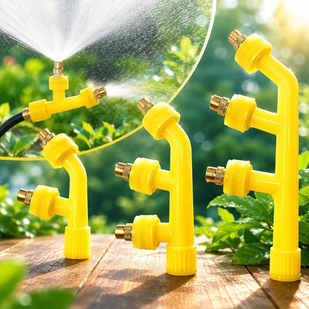 Adjustable Atomizing Sprayer Nozzle Multi Heads Agricultural Spray Head Garden Accessories