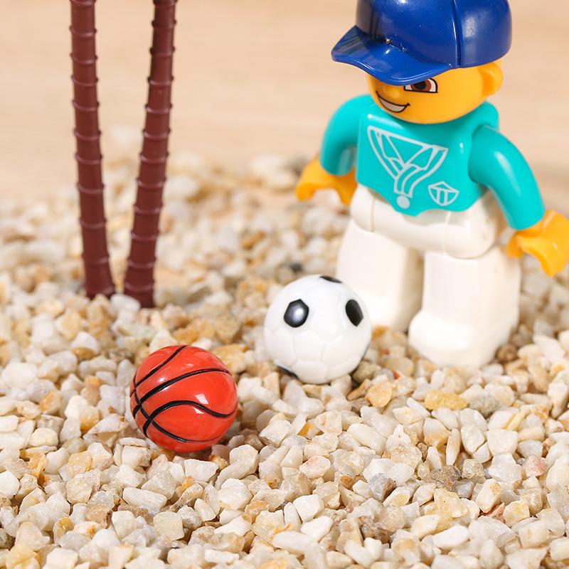 Moss Micro Landscape Mini Football & Basketball Resin Ornaments