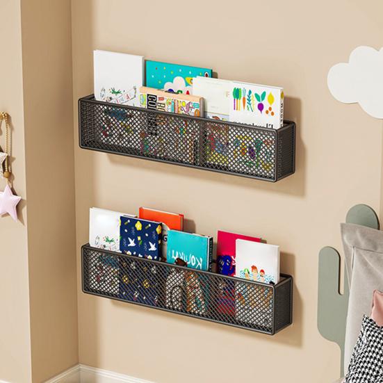 1/2/3Pcs Storage Rack Metal Bookshelf Strong Load-bearing Simple Installation Multipurpose