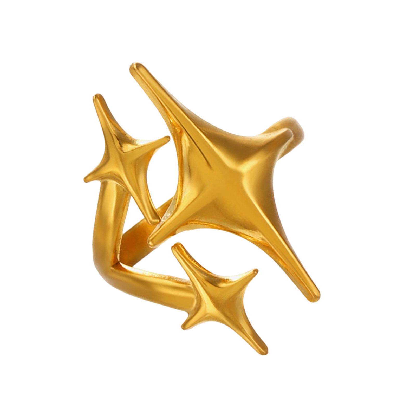 

Модные небесные дизайны Прочные сплавные кольца для пальцев Портативный аксессуар для особых случаев и для подарка золотой