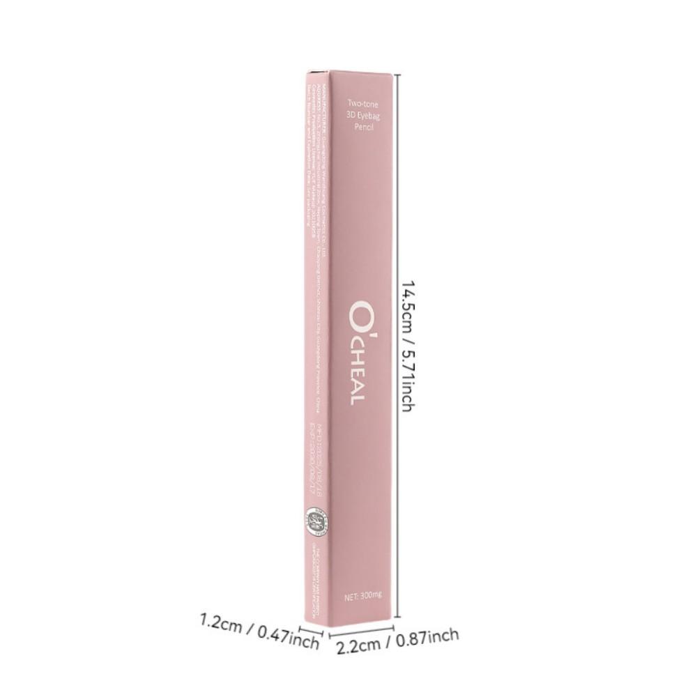 2-in-1 Bicolor Seidenraupen Stift Nude Pink Unter-Auge Matt Aufhellender Lidschattenstift Lidschatten Aufhellender Make-up Stift