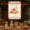 Vintage Santa Claus Metal Sign Farmhouse Wall Art Christmas Decor