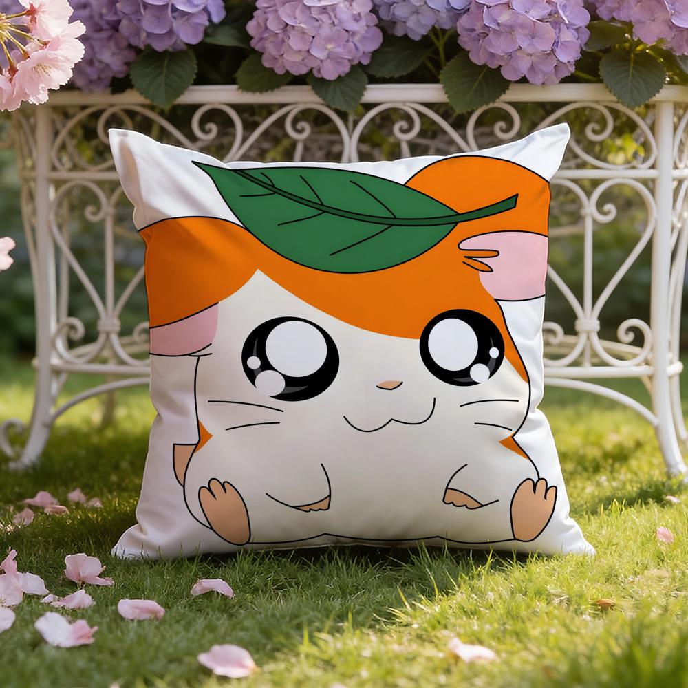 Süßer H-Hamtaro Kissenbezug Home & Auto Doppelszenen Kissenbezug: Wendbar für höchsten Tragekomfort
