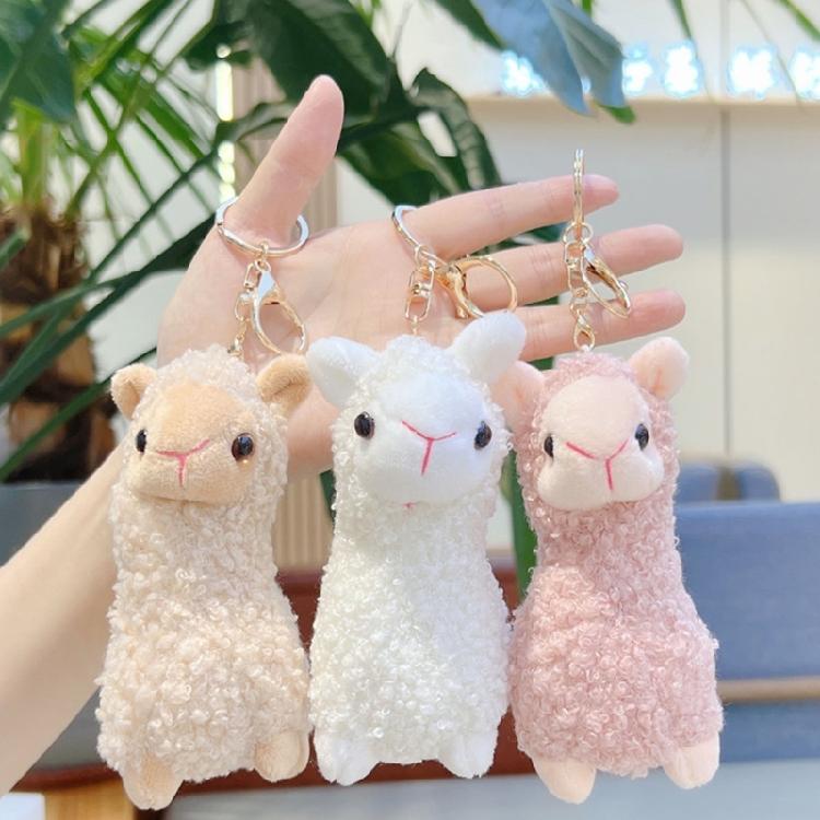 Mini Alpacas Themed Key Ring Cute And Practical Addition To Your Essential Lightweight Keychain Accessory