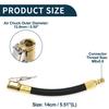 TUCKBOLD Car Tire Inflator Extension Tube 0.305"x32TPI Durable Air Pump Extension Hose Adapter Tire